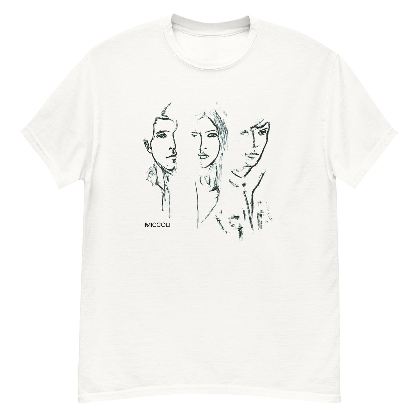 Miccoli Sketch Faces T-Shirt