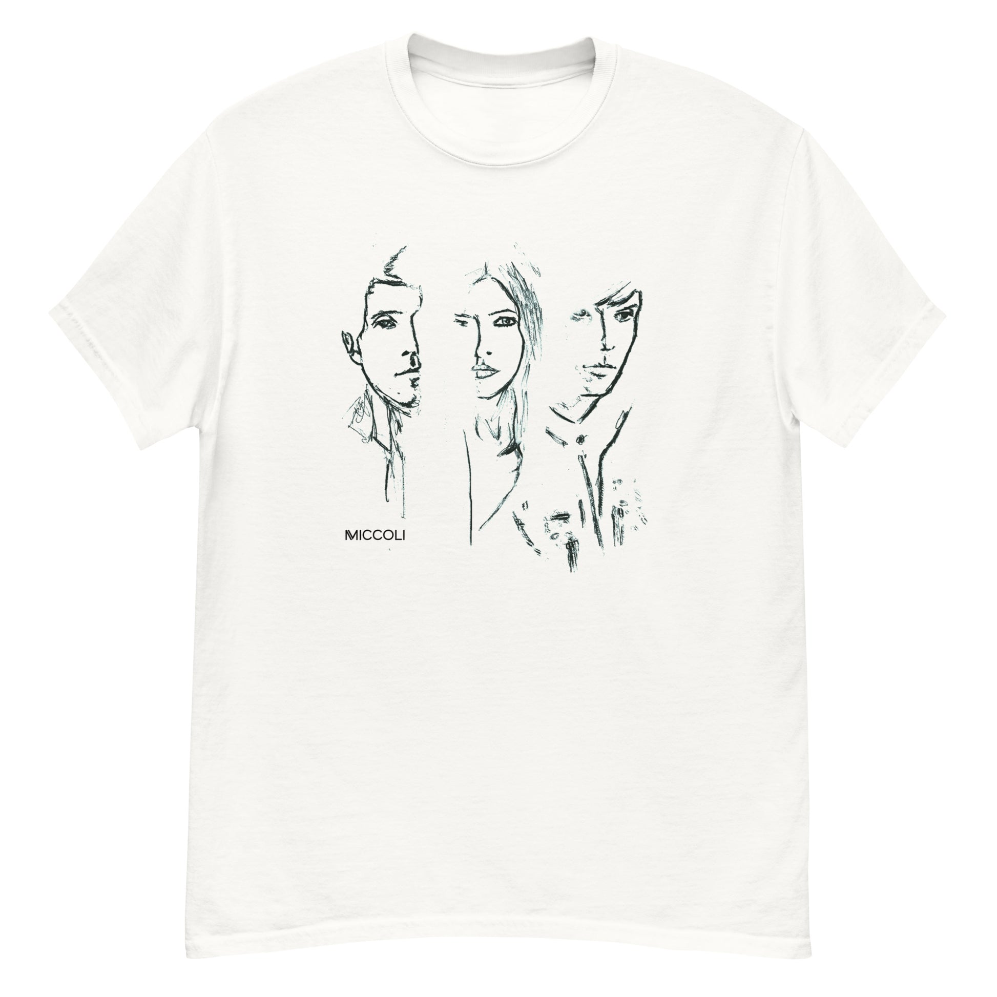 Miccoli Sketch Faces T-Shirt
